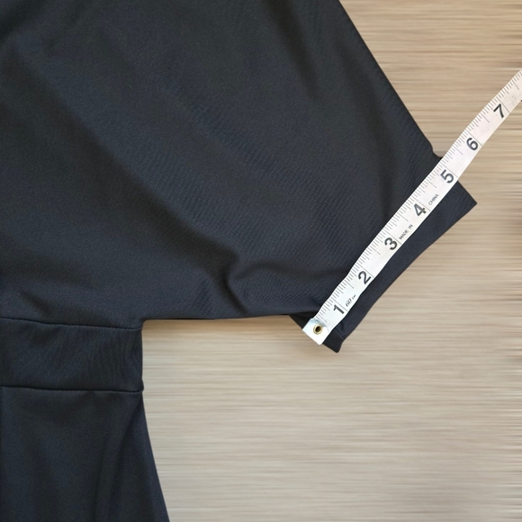 Black Off The Shoulder Mermaid Black Maxi Dress Gown Size Medium - Picture 7 of 10